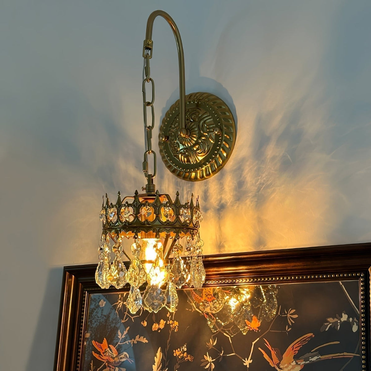 Ivmarila Nordic Art Crown Crystal Sconce Wall lamp