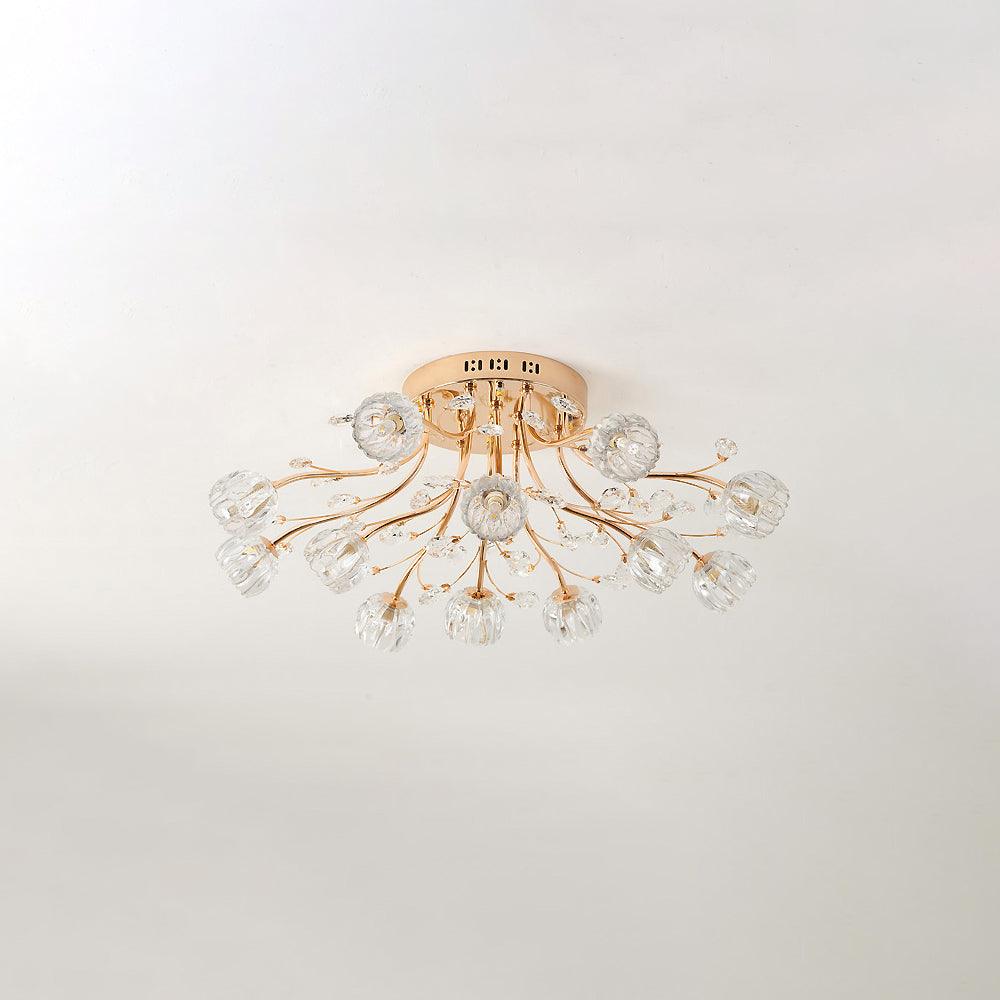 Elyinira Postmodern Luxury Flower Crystal Ceiling Light