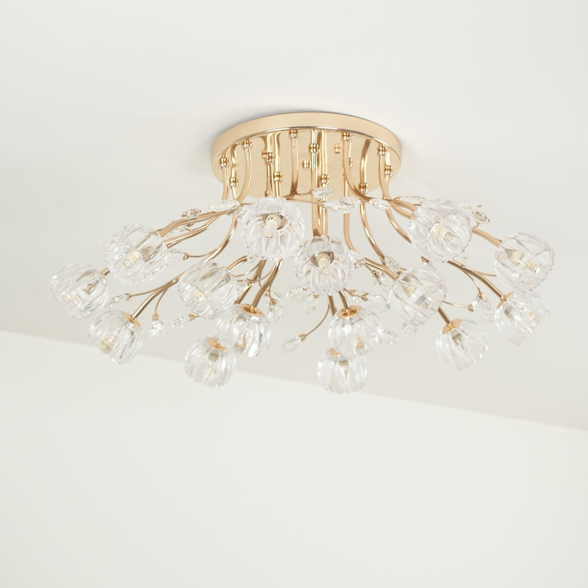 Elyinira Postmodern Luxury Flower Crystal Ceiling Light