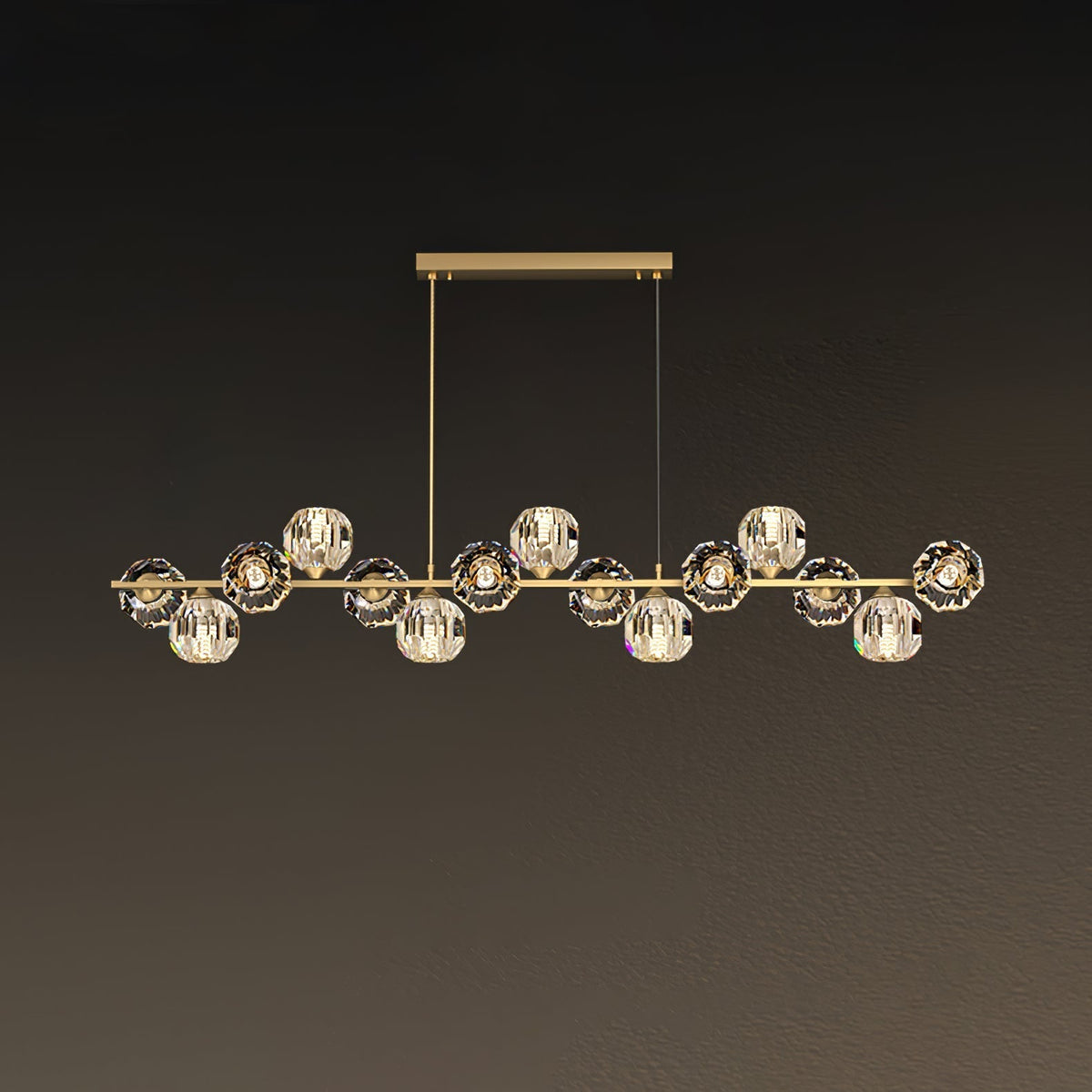 Celisella Crystal Glass Ball Chandelier
