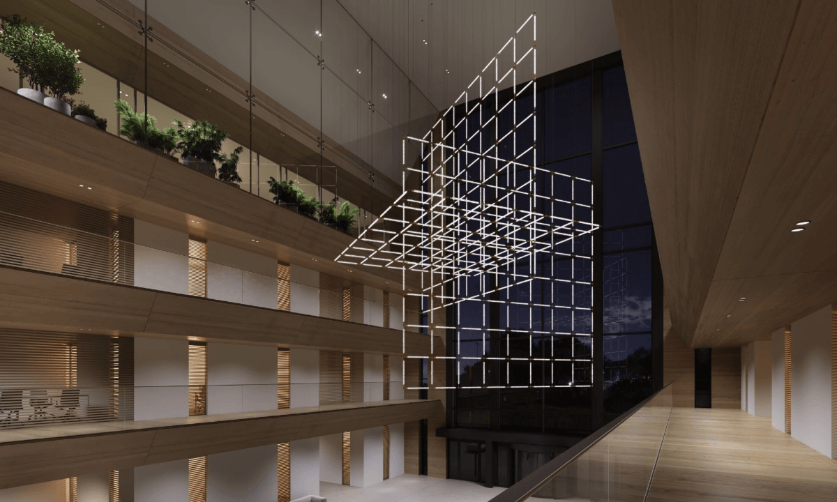 CrystalGrid Architectural Matrix Customize Chandelier