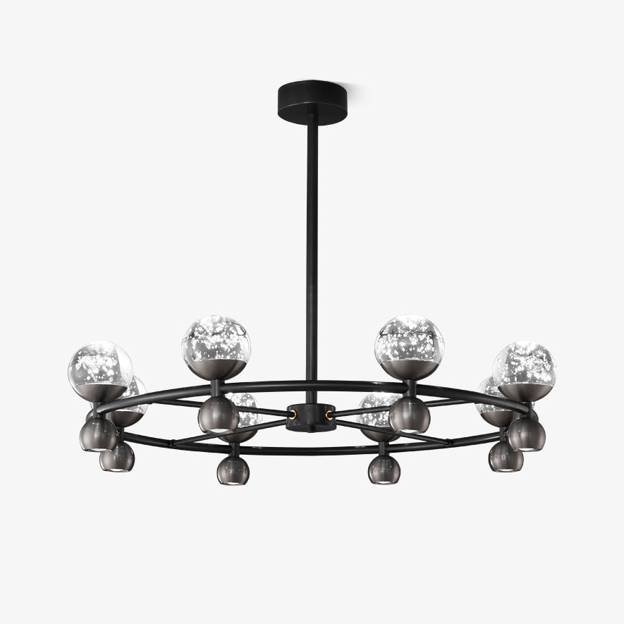 Lumiryn Orbital Glass Globe Chandelier