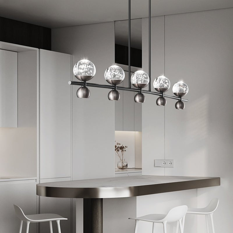 Lumiryn Orbital Glass Globe Chandelier