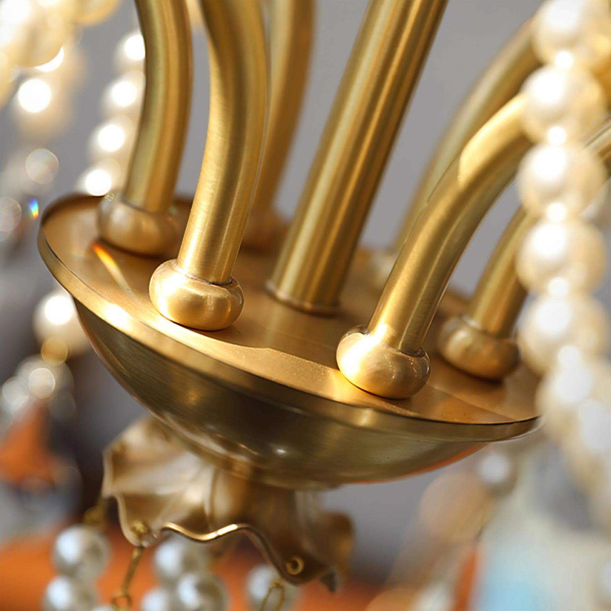 Elyeriel Chandelier Crystal Pearl