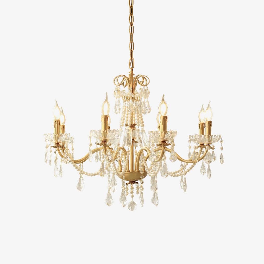 Elyeriel Chandelier Crystal Pearl