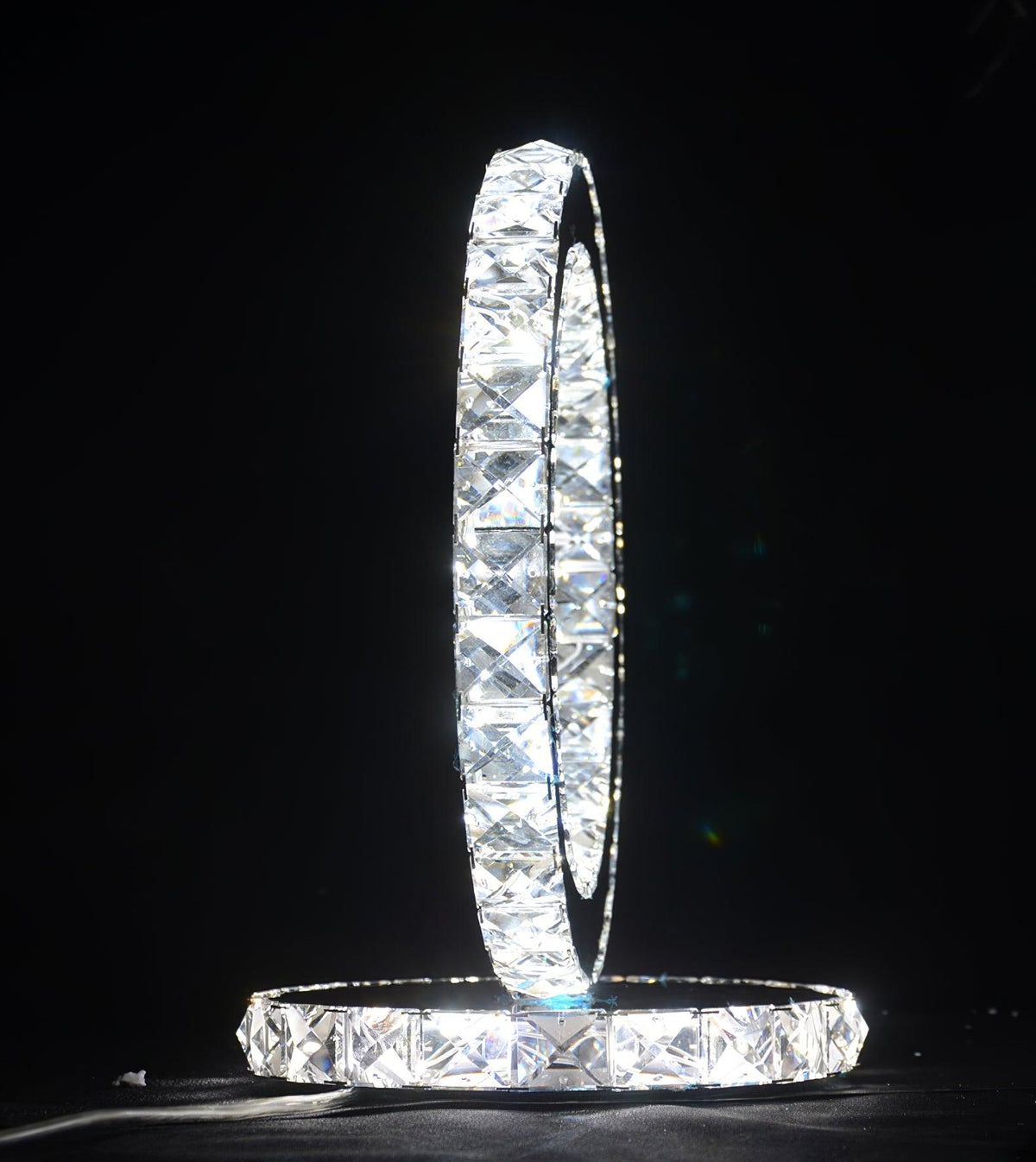 Ivor Crystal Rings Table Lamp