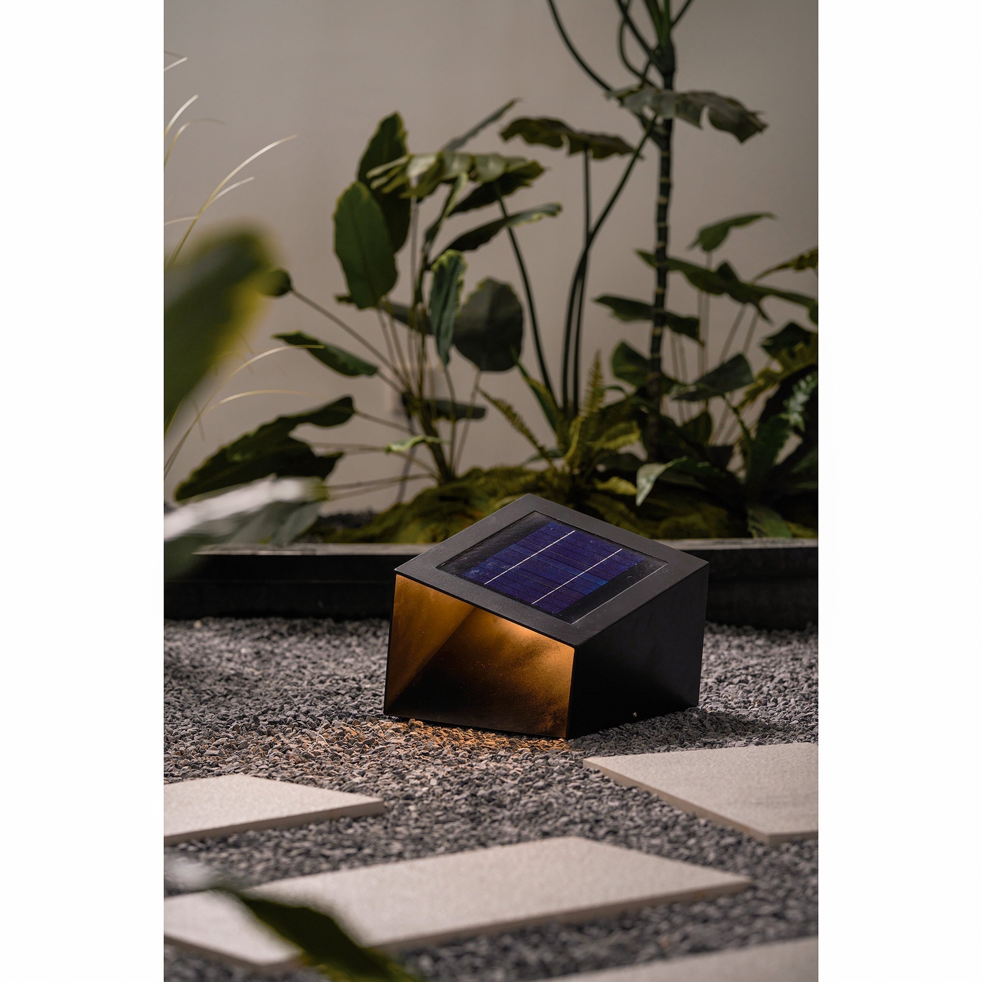 Evsore Unique Cube Garden Solar Outdoor Light