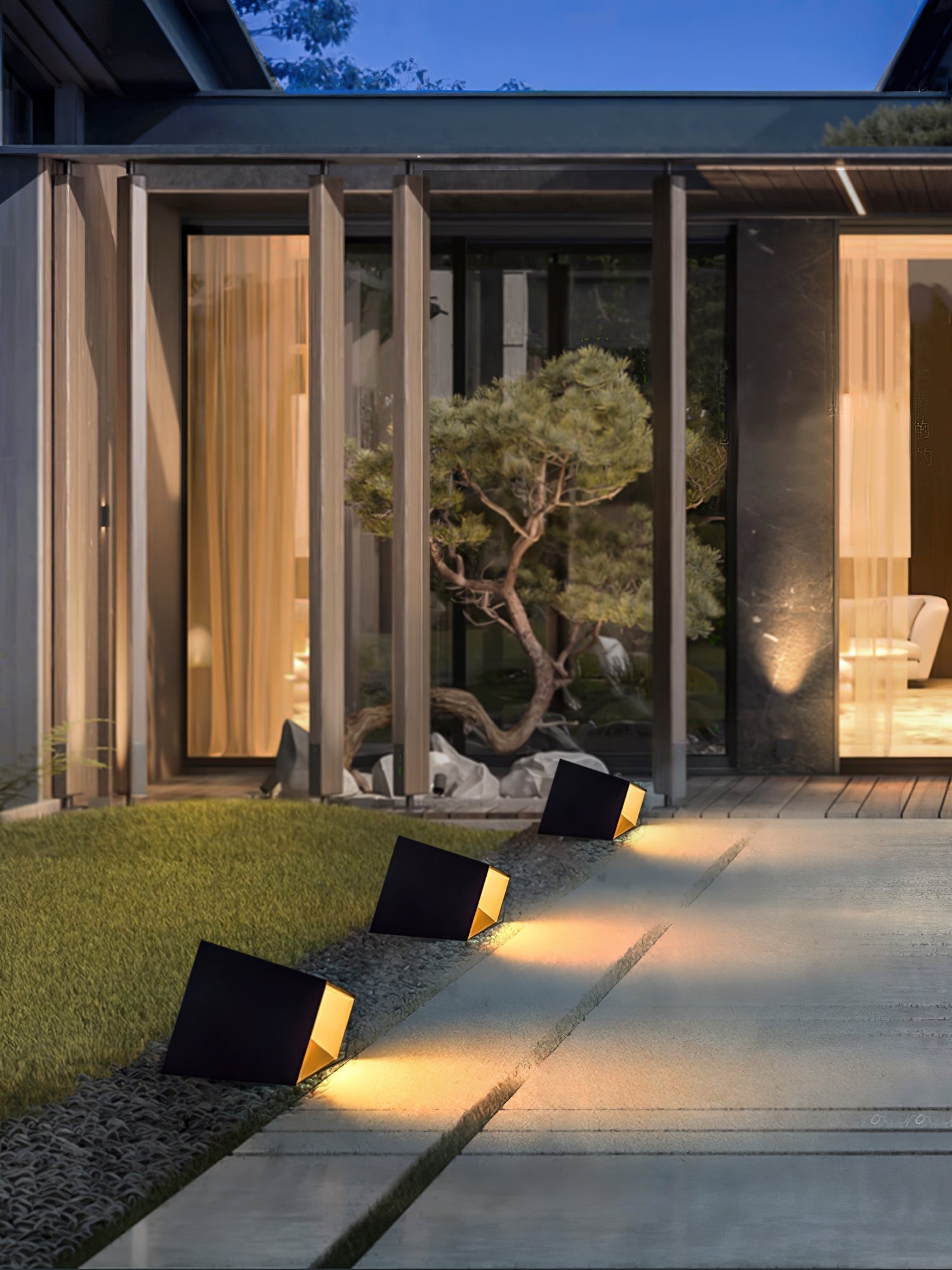 Evsore Unique Cube Garden Solar Outdoor Light
