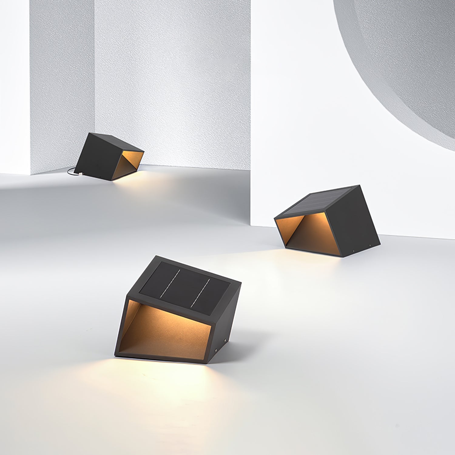 Evsore Unique Cube Garden Solar Outdoor Light