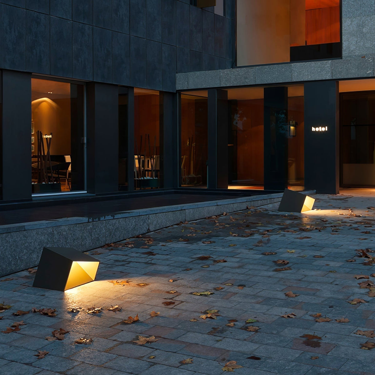 Evsore Unique Cube Garden Solar Outdoor Light