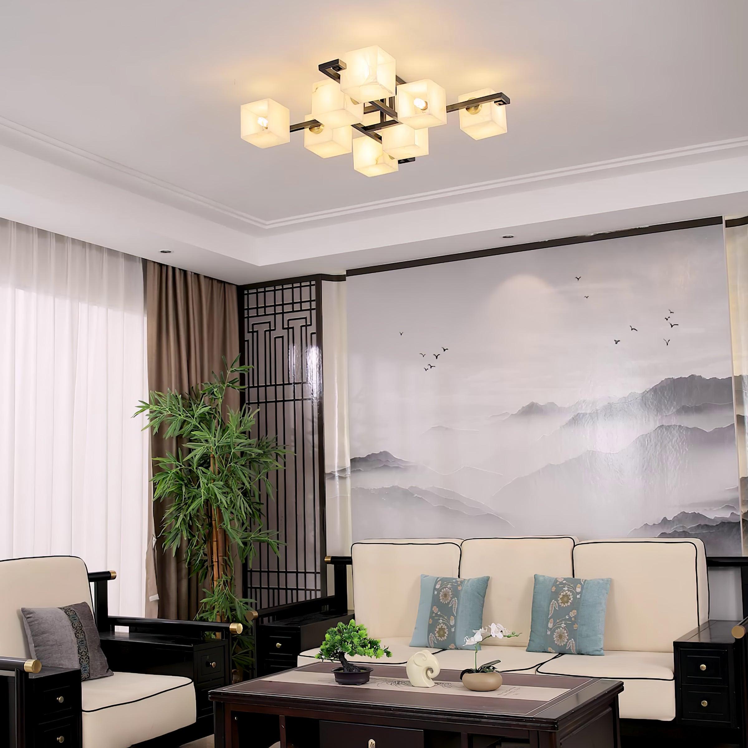 Kaelen Alabaster Ceiling Light