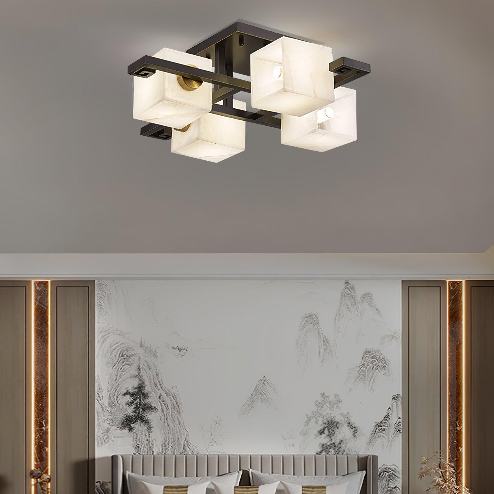 Kaelen Alabaster Ceiling Light