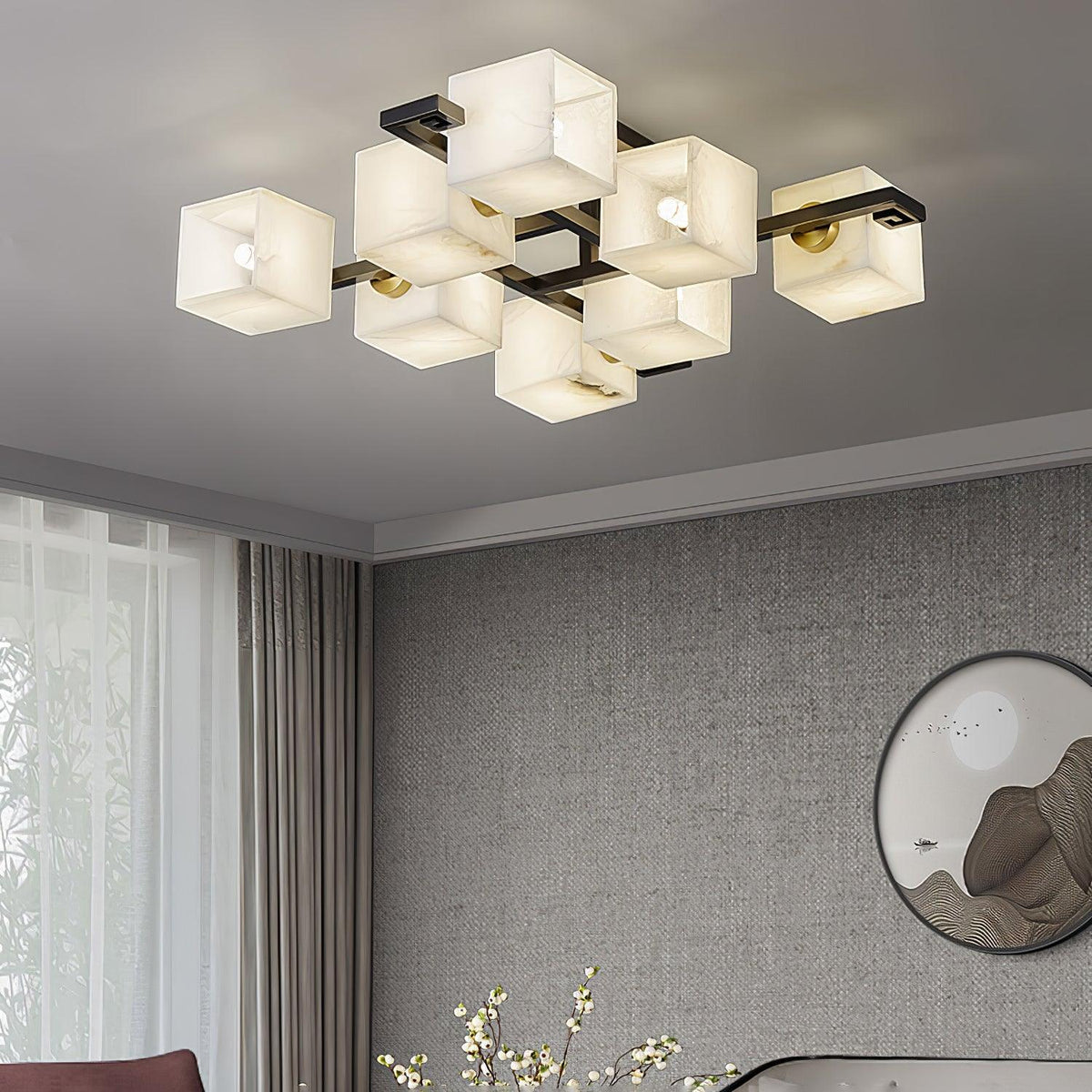 Kaelen Alabaster Ceiling Light