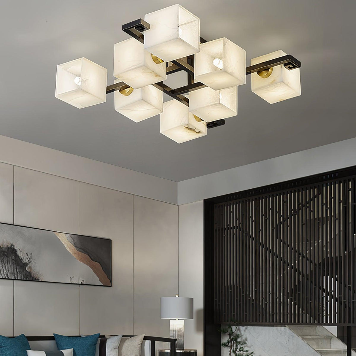 Kaelen Alabaster Ceiling Light