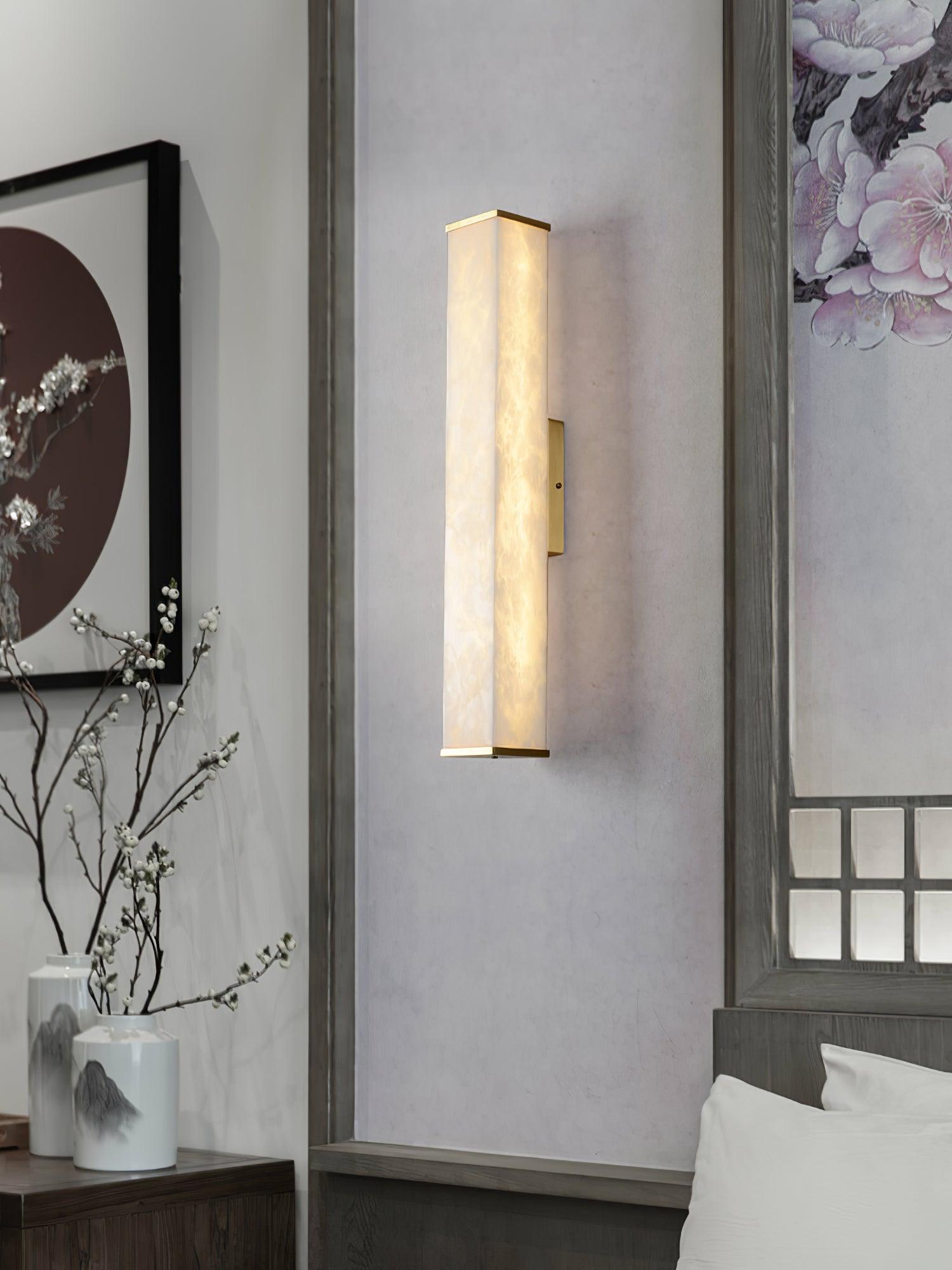 Vithaira Alabaster Linear Wall Lamp
