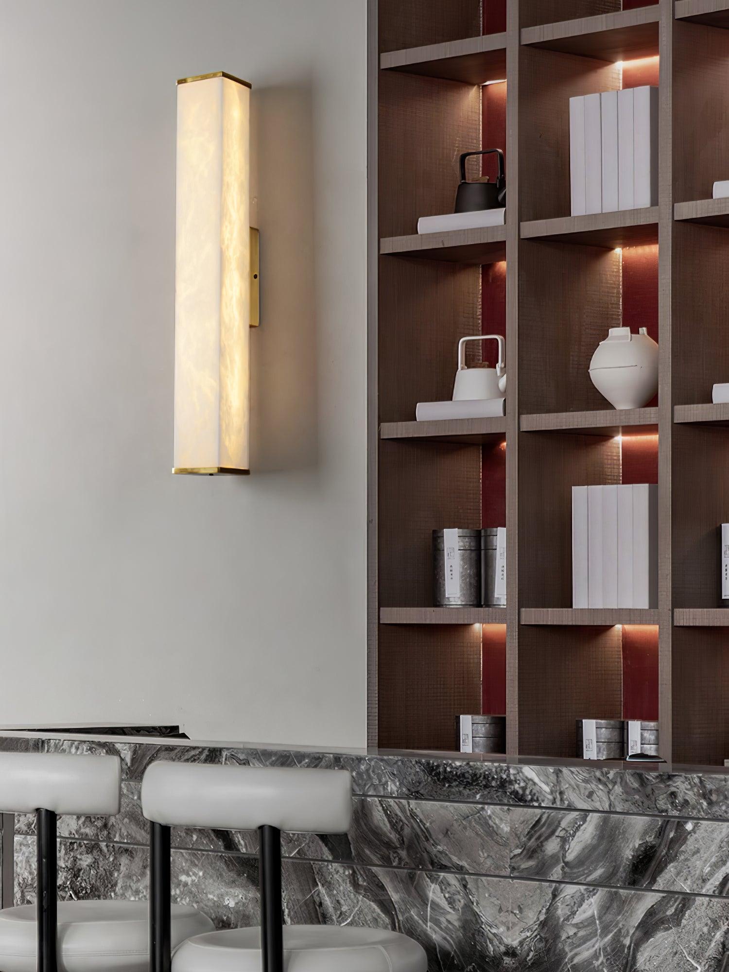Vithaira Alabaster Linear Wall Lamp