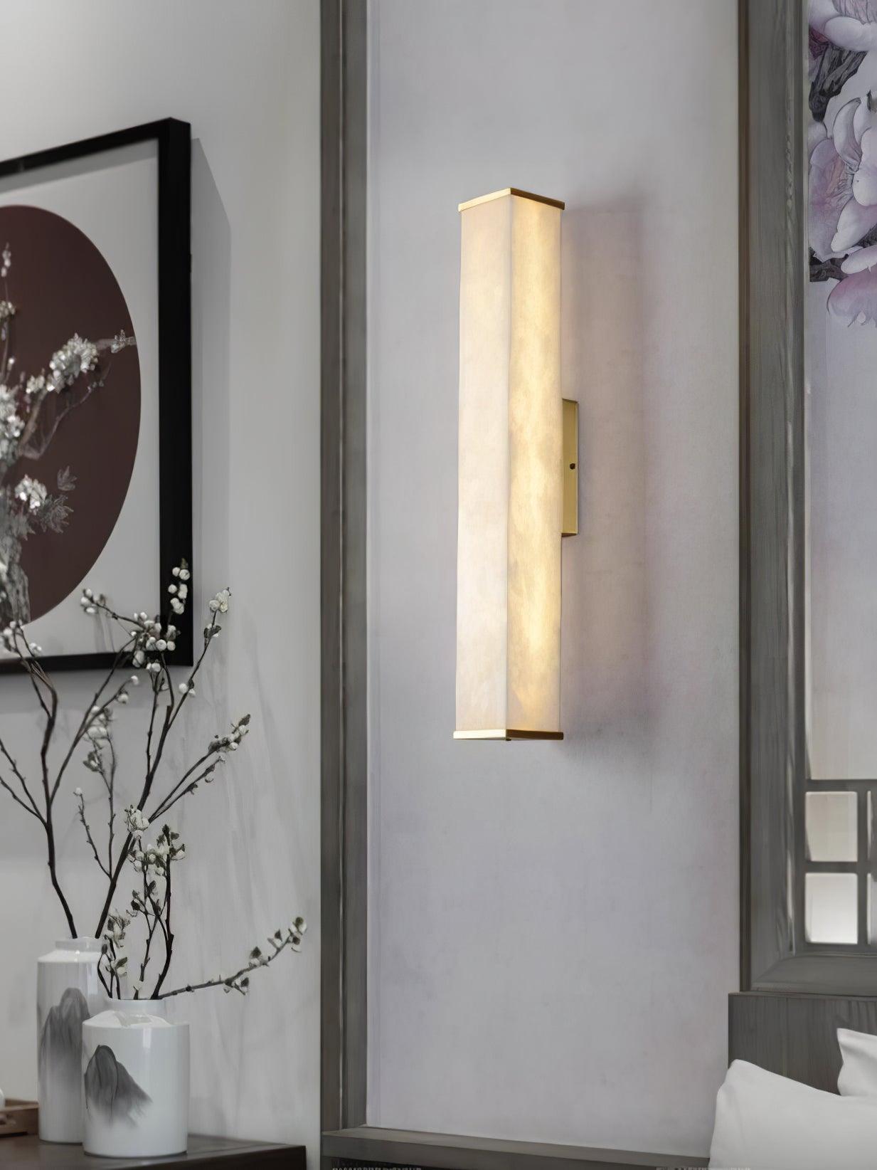 Vithaira Alabaster Linear Wall Lamp