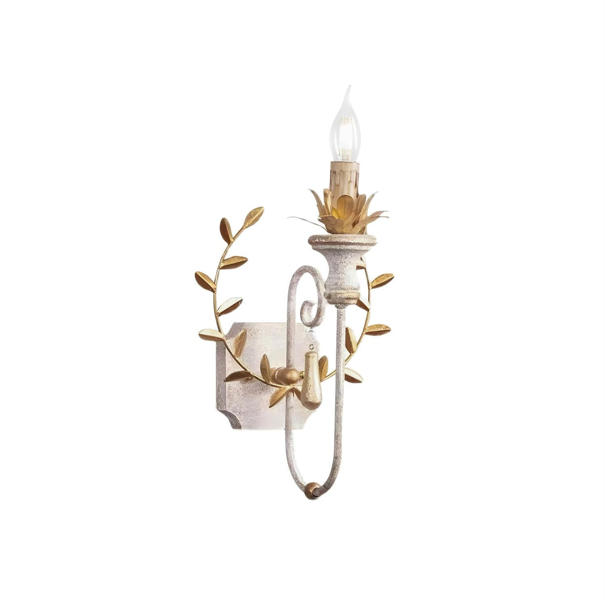 Opal Wooden Wall Lamp