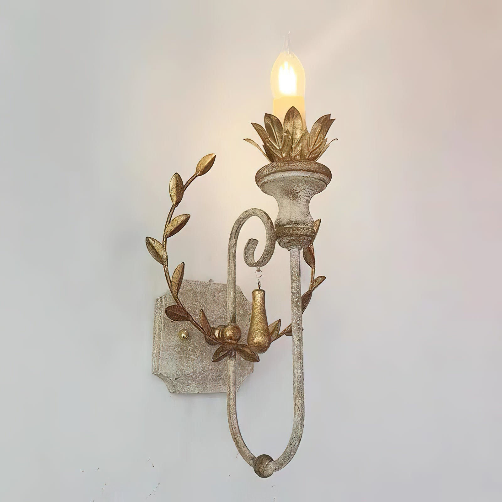 Opal Wooden Wall Lamp
