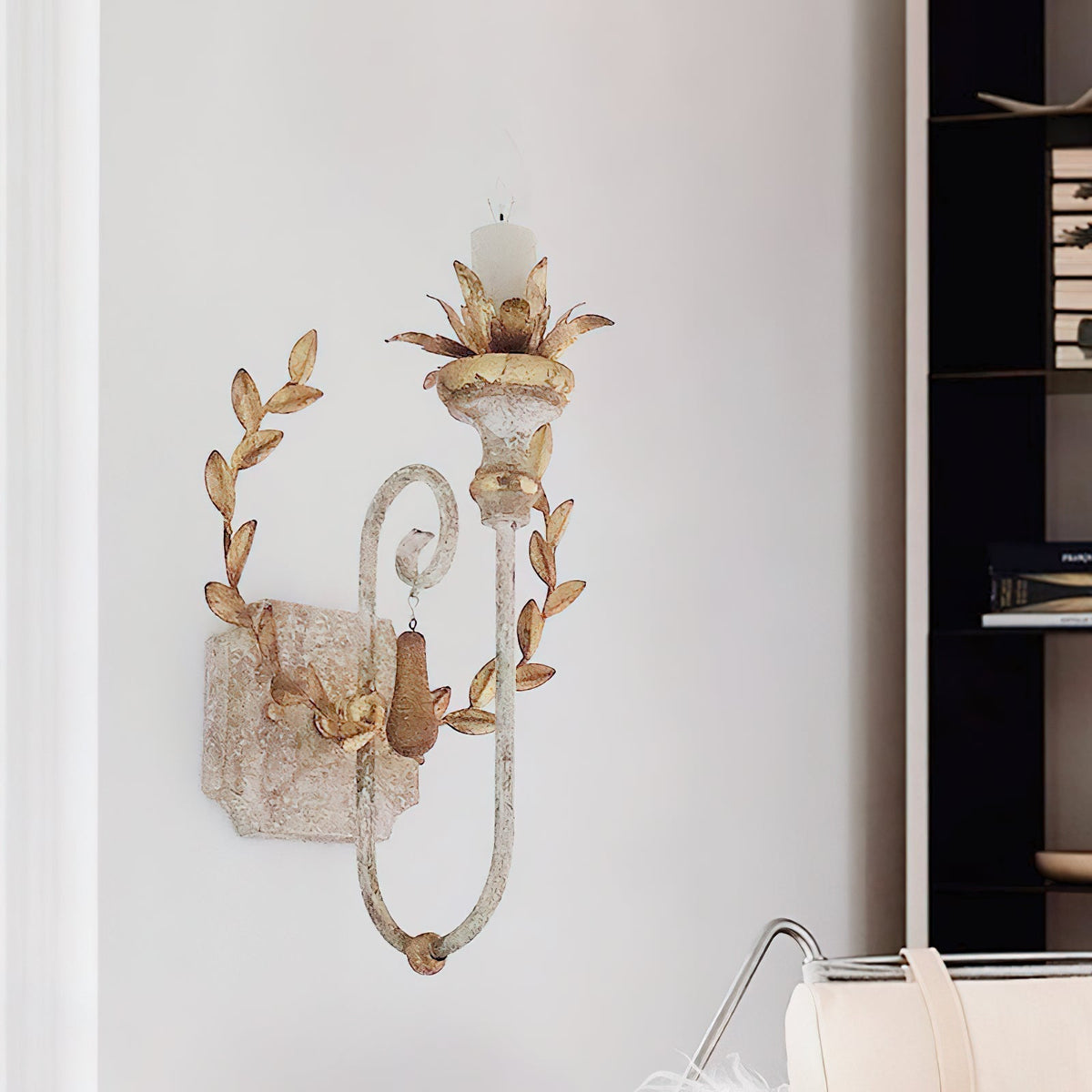 Opal Wooden Wall Lamp