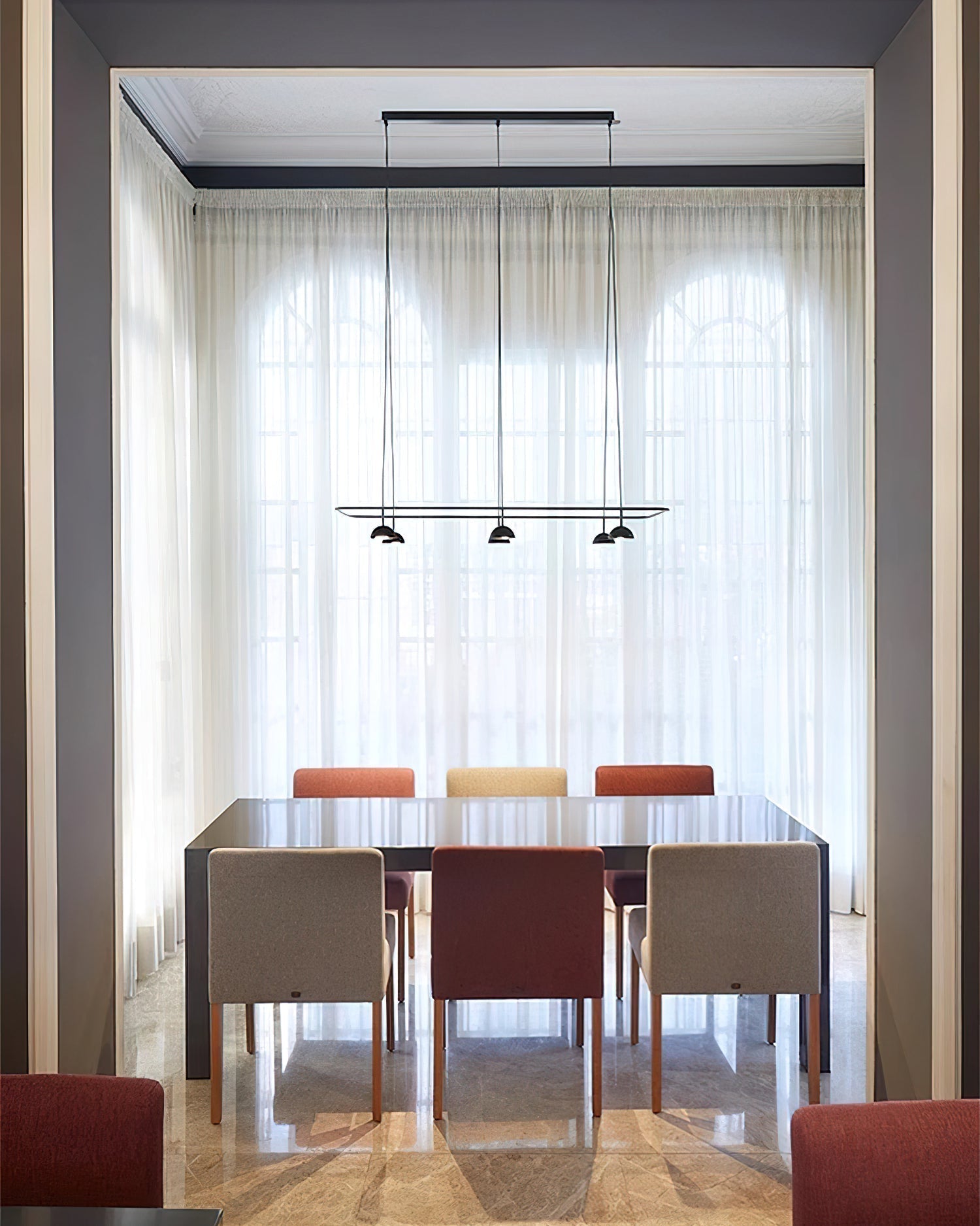 Noraora Chandelier LED Sleek