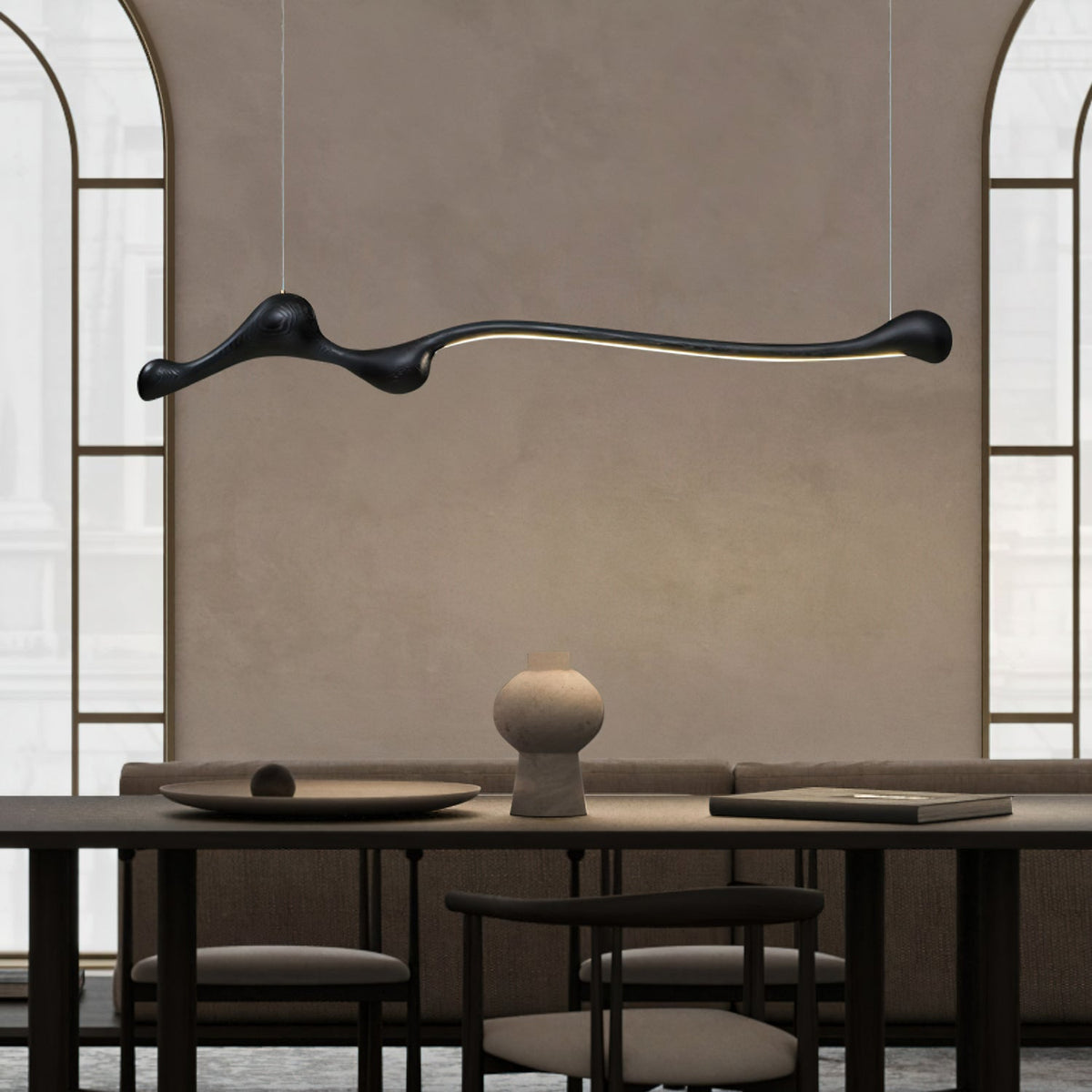 Alenor Wood Retro Pendant Lamp