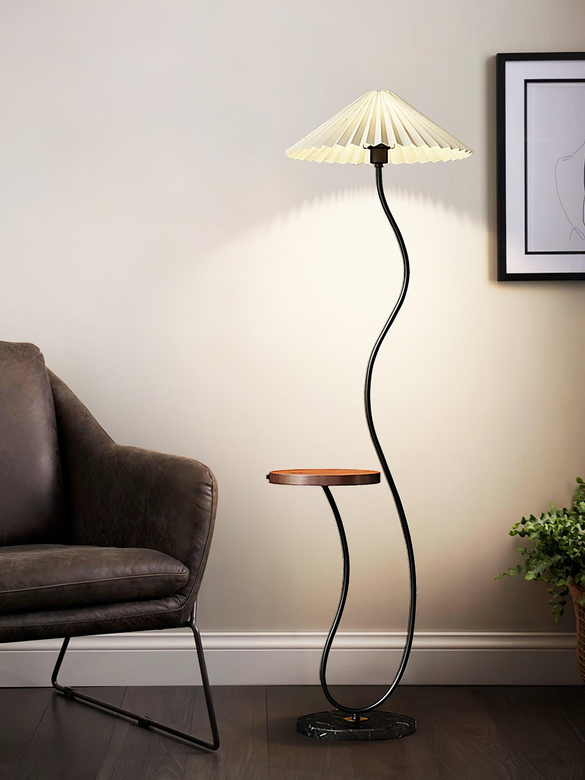Ghel Minimalist Wood Floor Lamp