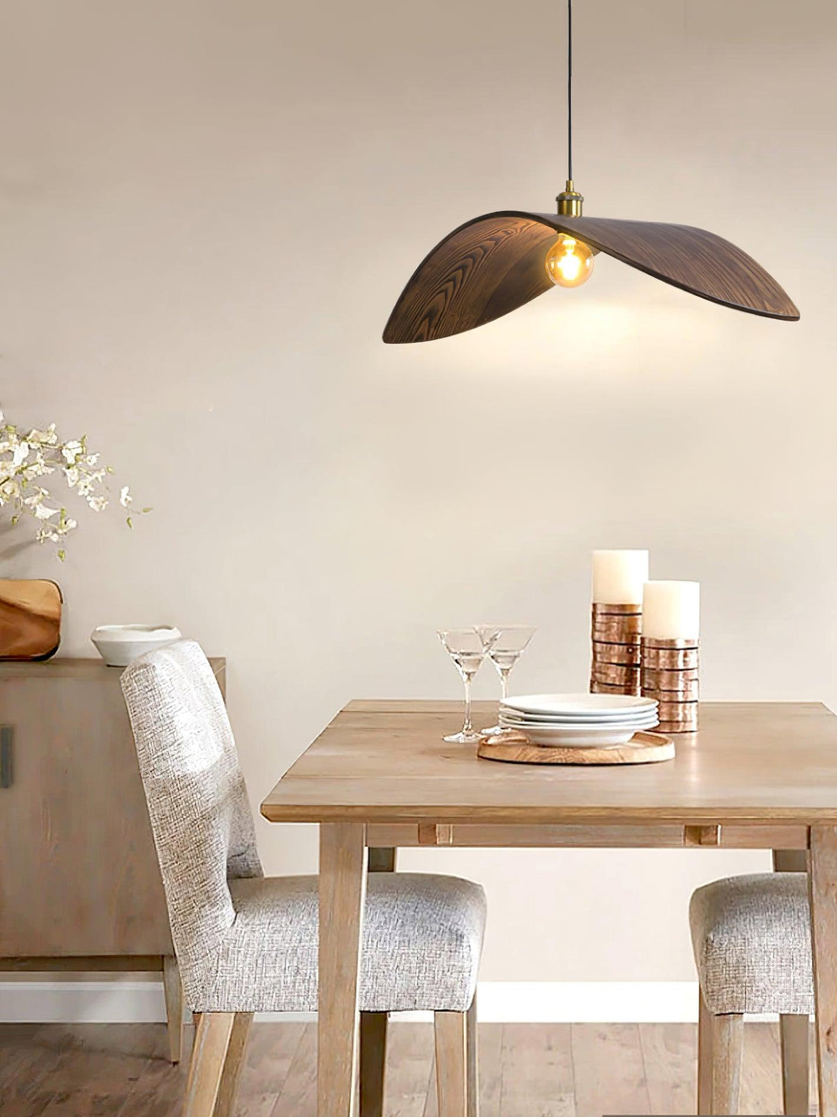 Palten Nordic Art Wooden Pendant Lamp