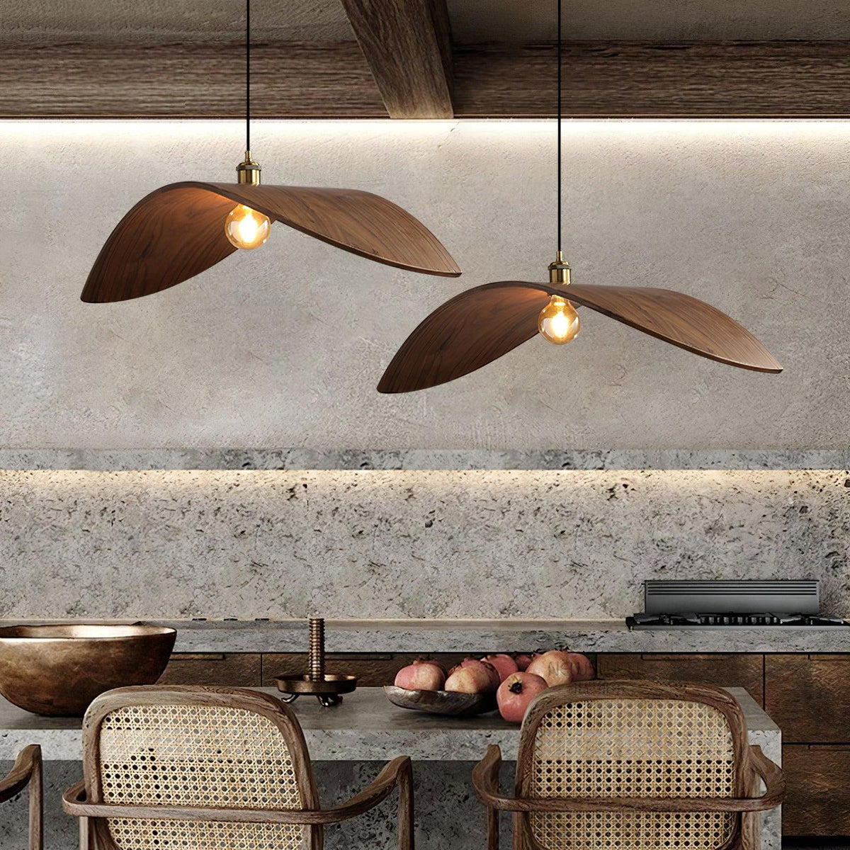 Palten Nordic Art Wooden Pendant Lamp