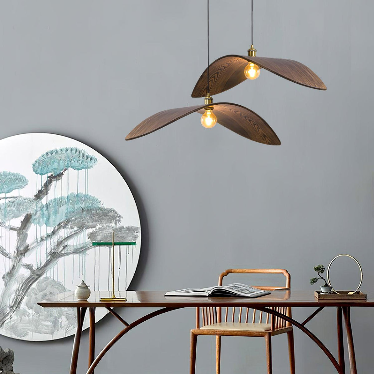 Palten Nordic Art Wooden Pendant Lamp