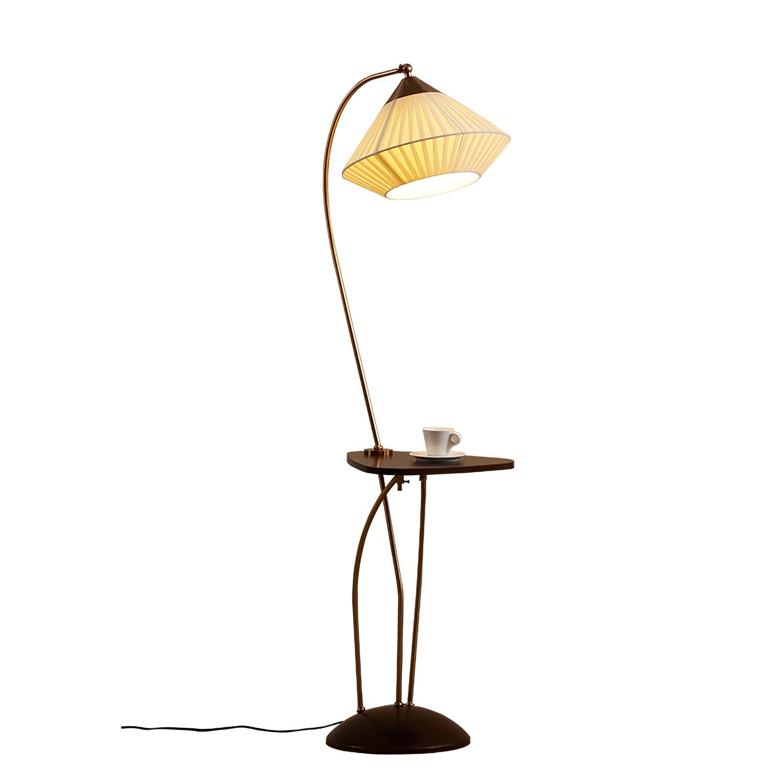 Raviq Fabric Vintage Floor Lamp