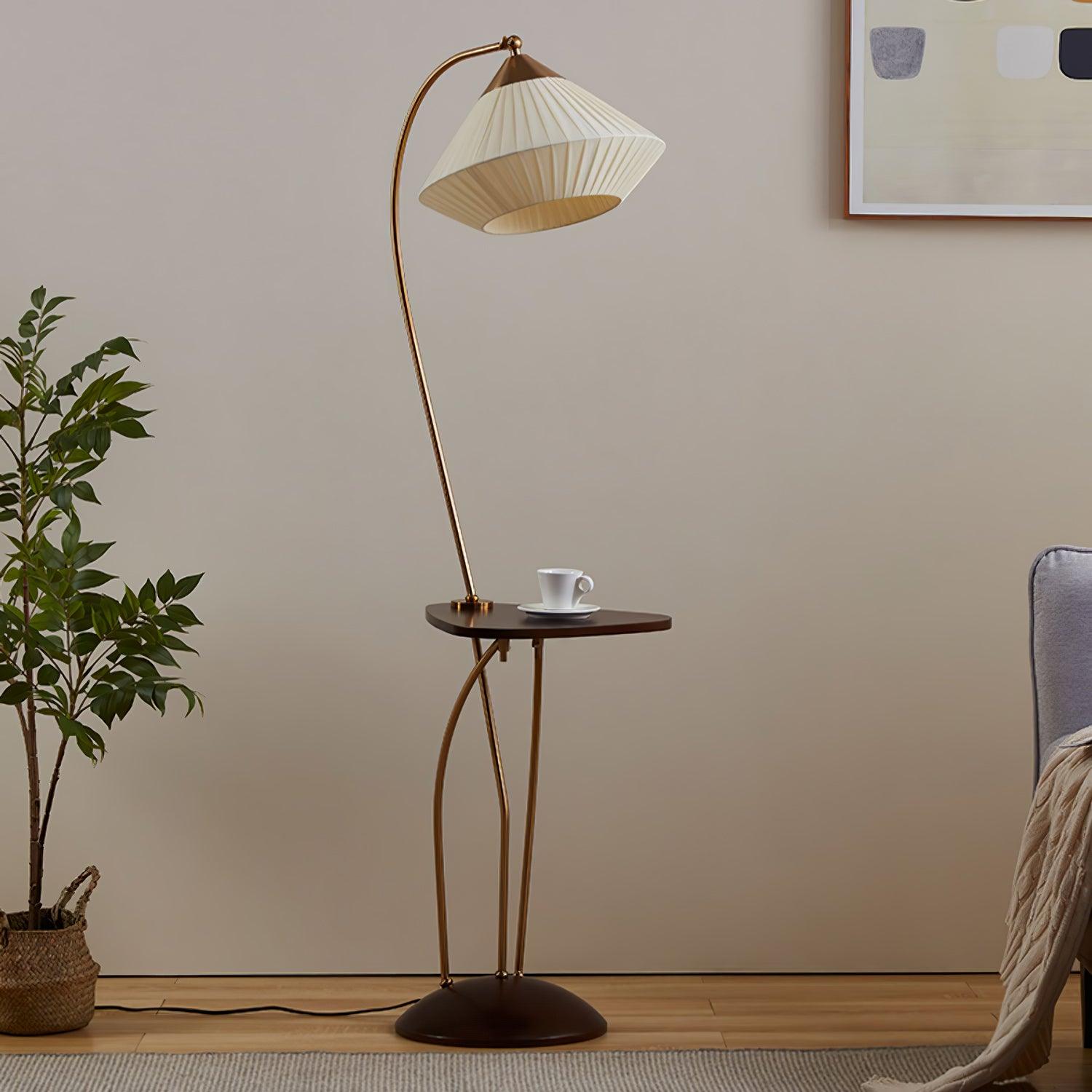 Raviq Fabric Vintage Floor Lamp
