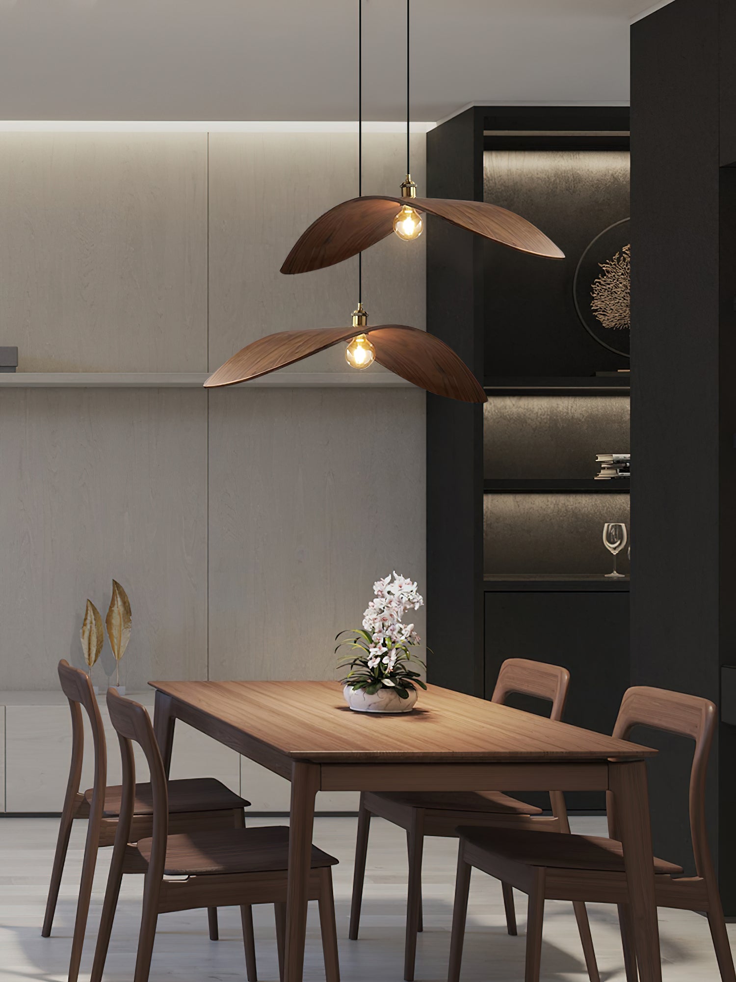 Palten Nordic Art Wooden Pendant Lamp