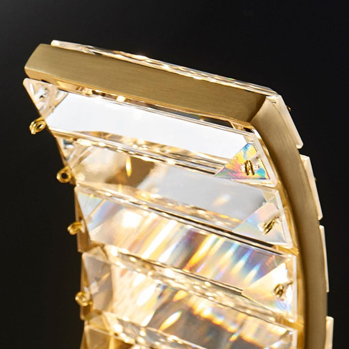 Luxielle Chandelier Curved LED Crystal Luxurious