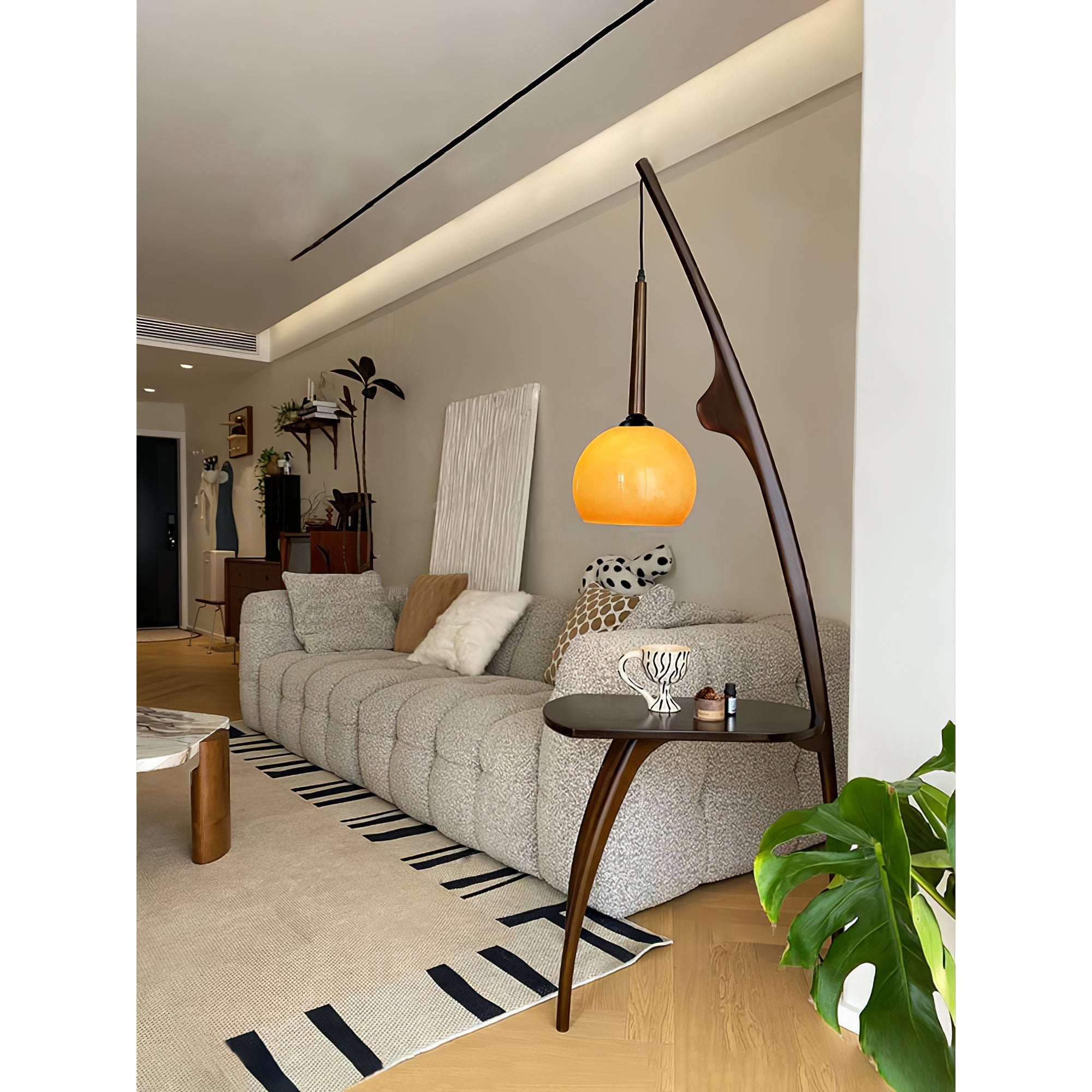 Selisora Curved Mantis Arm Floor Lamp