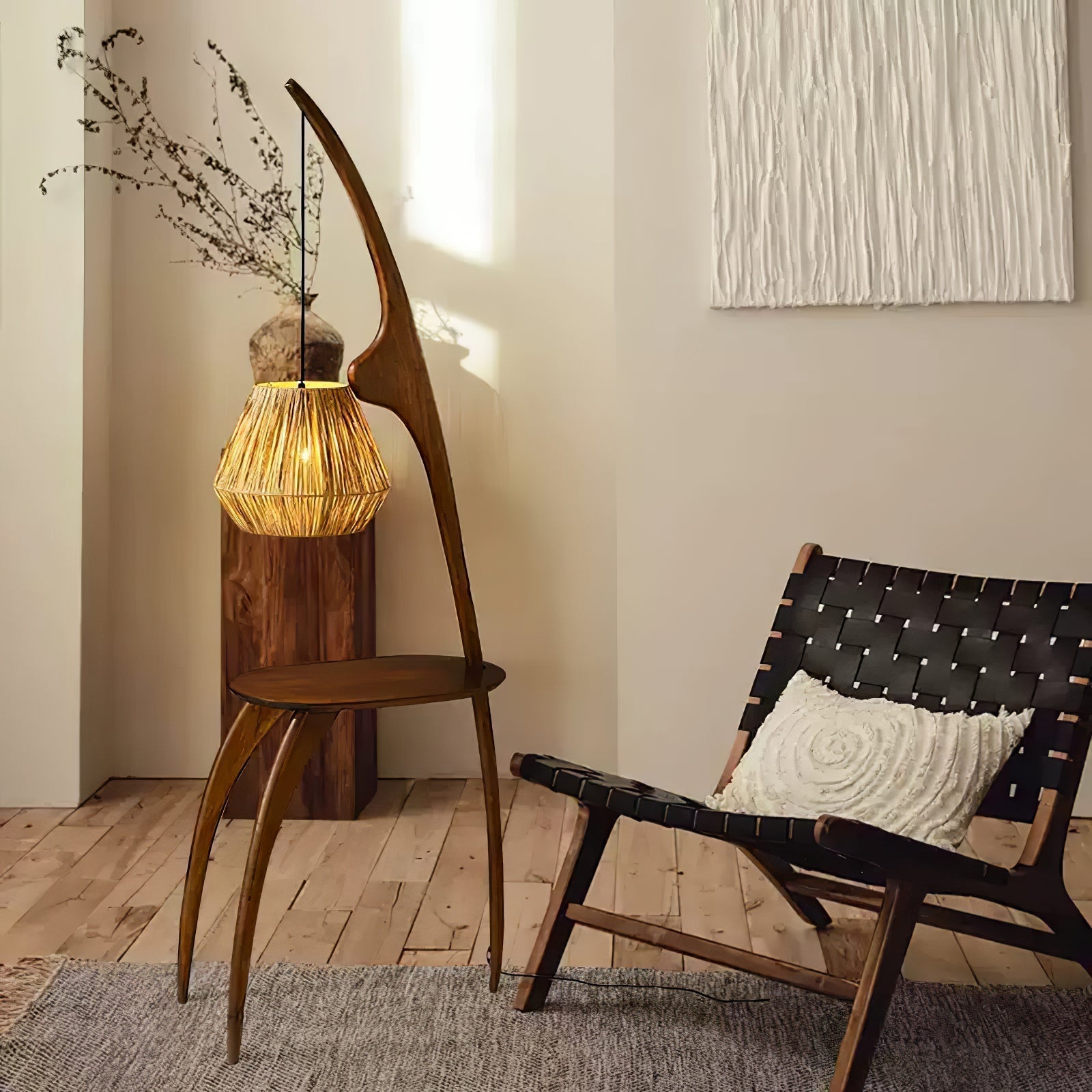 Selisora Curved Mantis Arm Floor Lamp