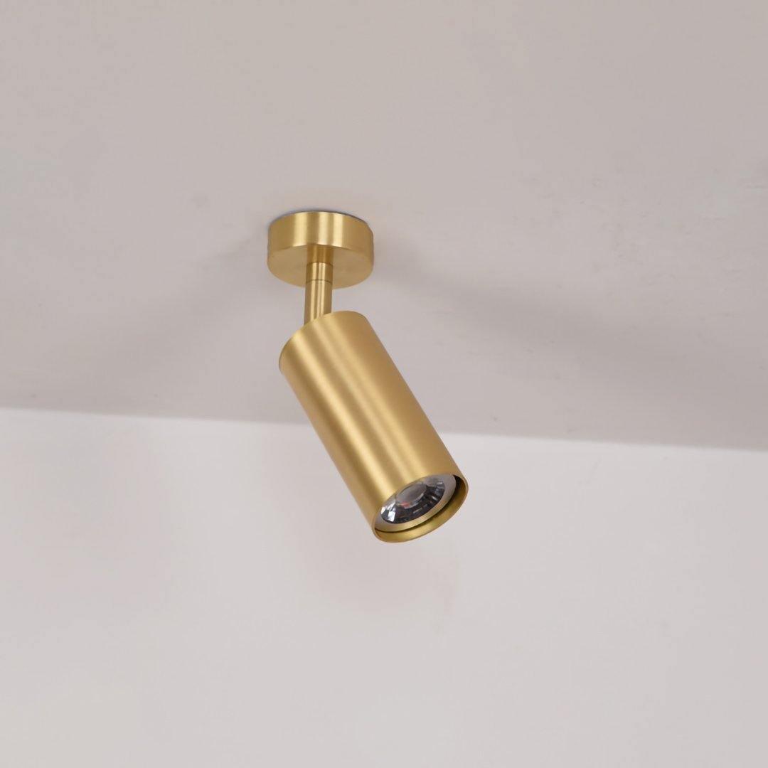 Grover Rotatable Brass Spotlight Wall Light