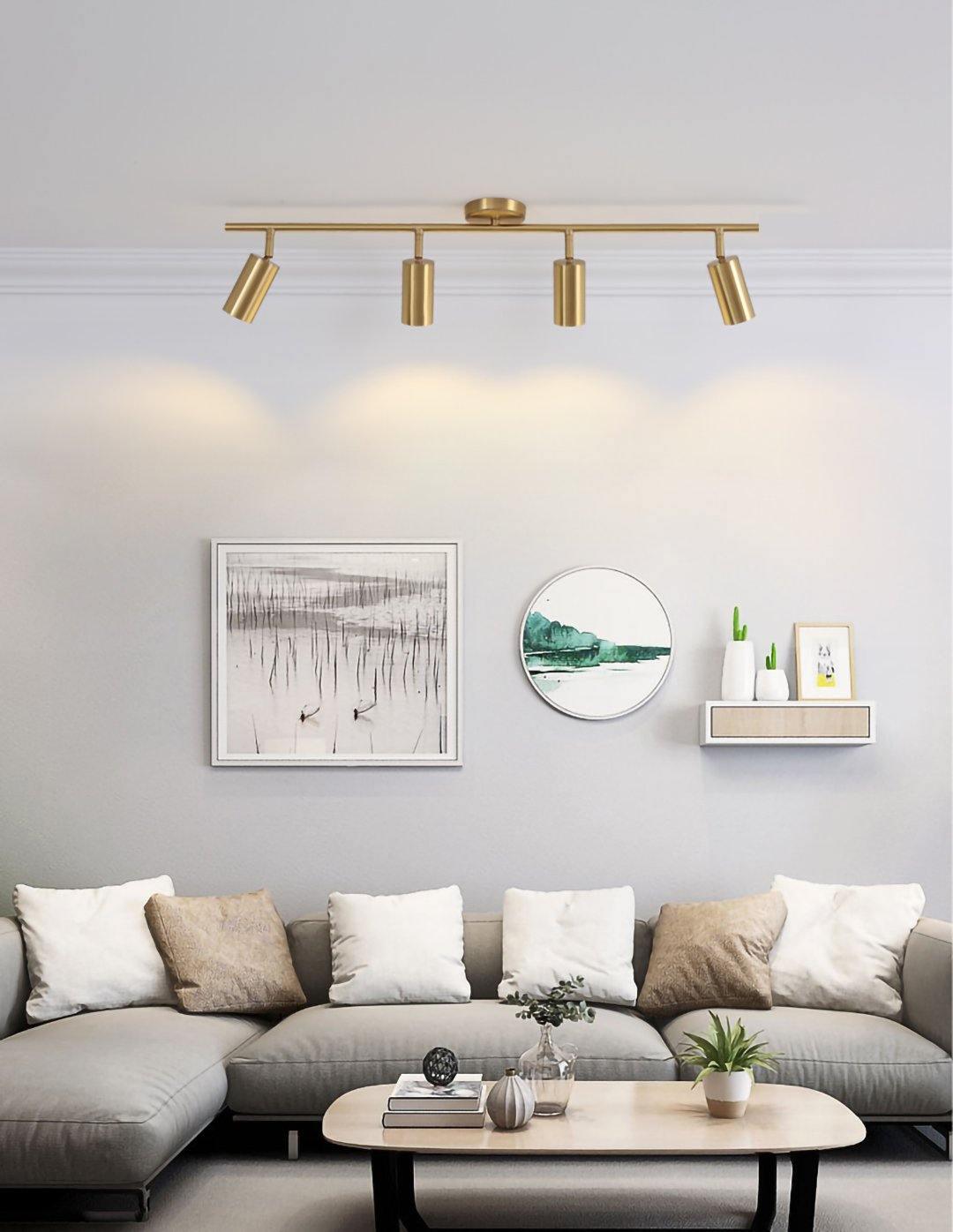 Ezveno Modern Minimalist Brass Ceiling Lamp