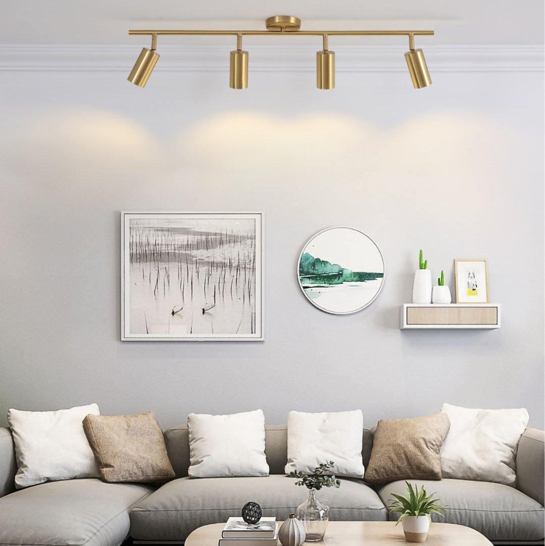 Grover Rotatable Brass Spotlight Wall Light