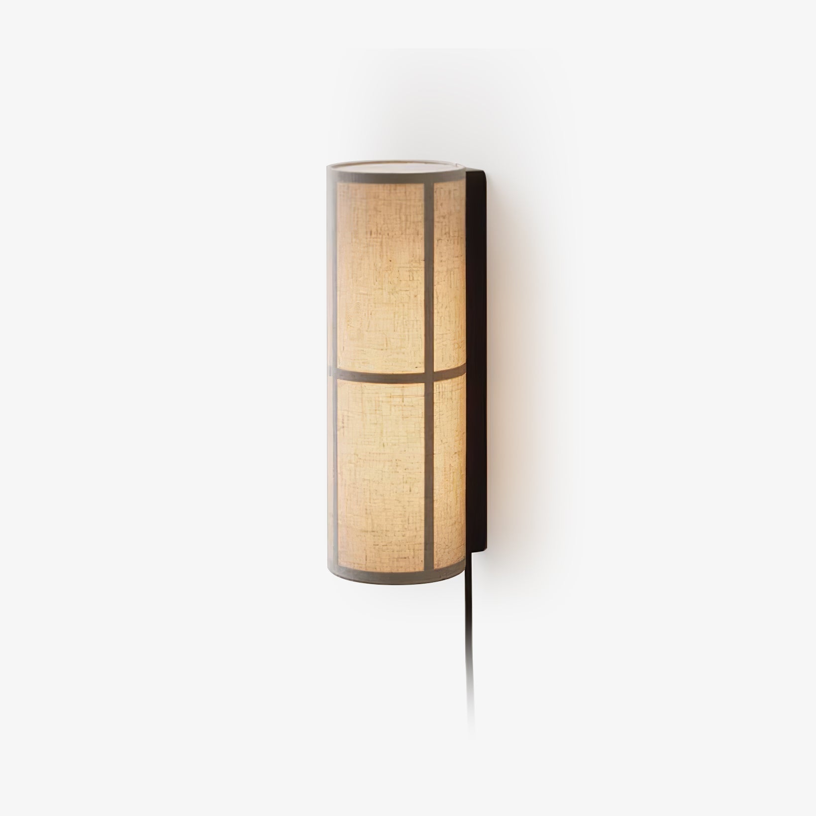 Seraniella Cylinder Nordic Art Plug-in Fabric Wall Lamp