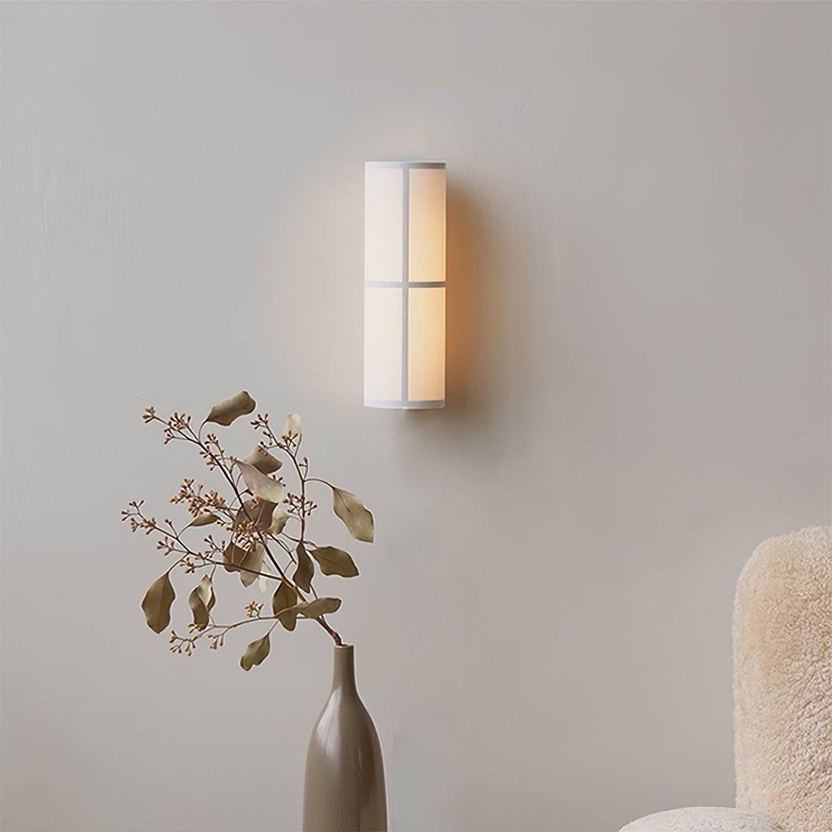Mirinella Wall Lamp Cylinder Fabric Soft Glow