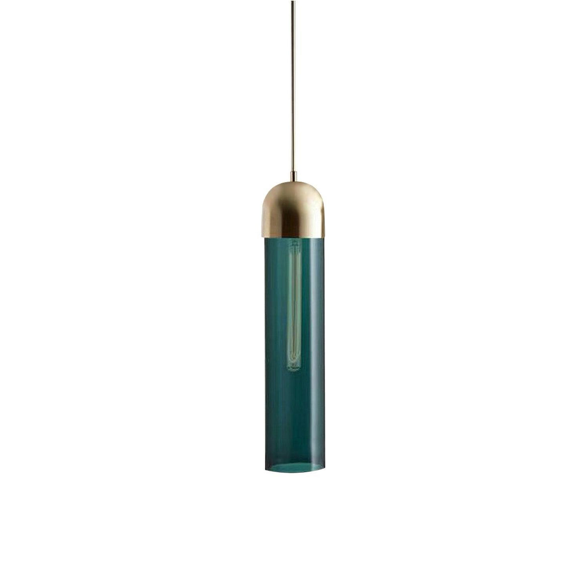 Eurcara Modern Minimalist Cylindrical Shape Glass Pendant Light