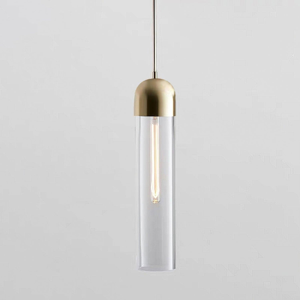 Eurcara Modern Minimalist Cylindrical Shape Glass Pendant Light