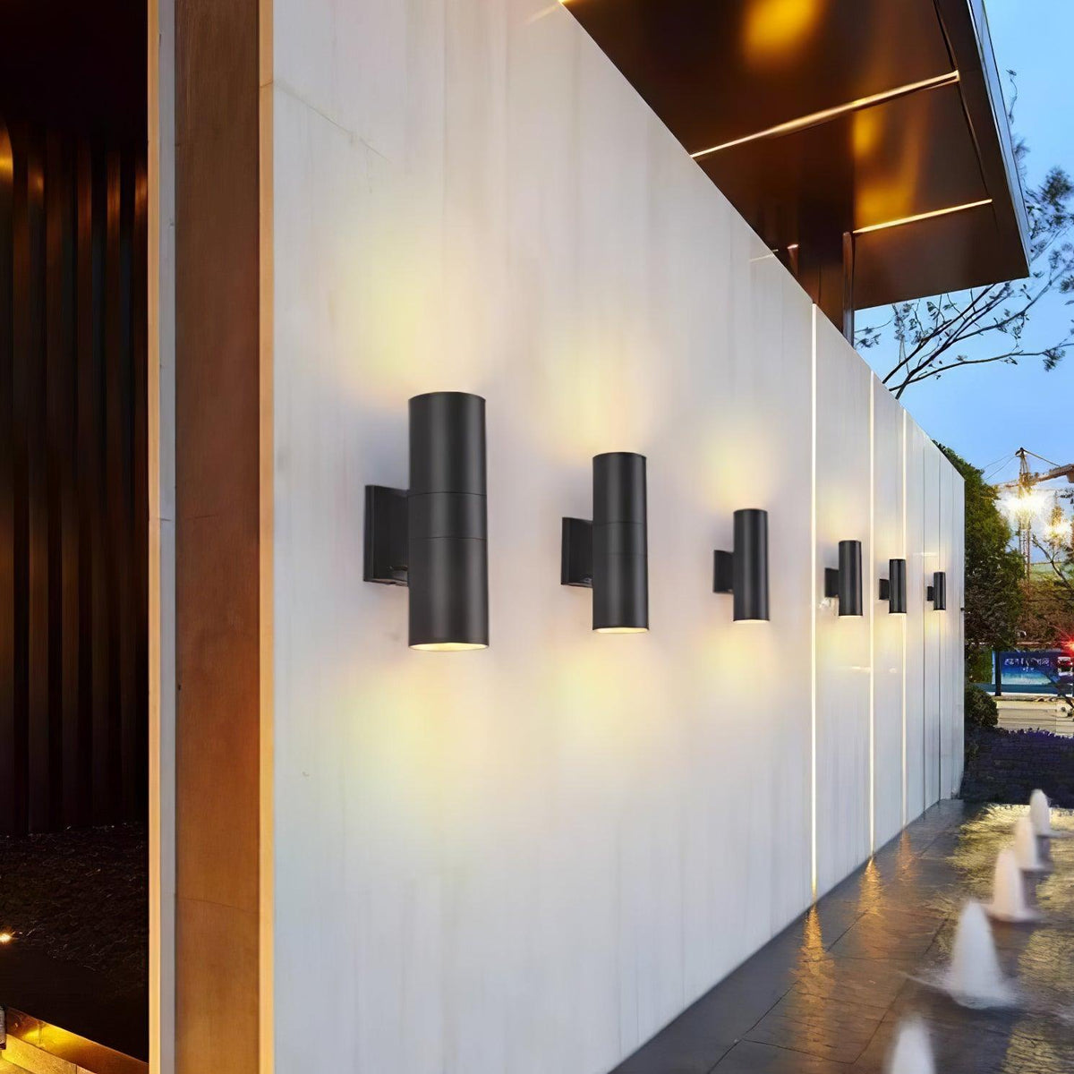 Caliraine Wall Light Modern Minimalist Cylindrical Outdoor