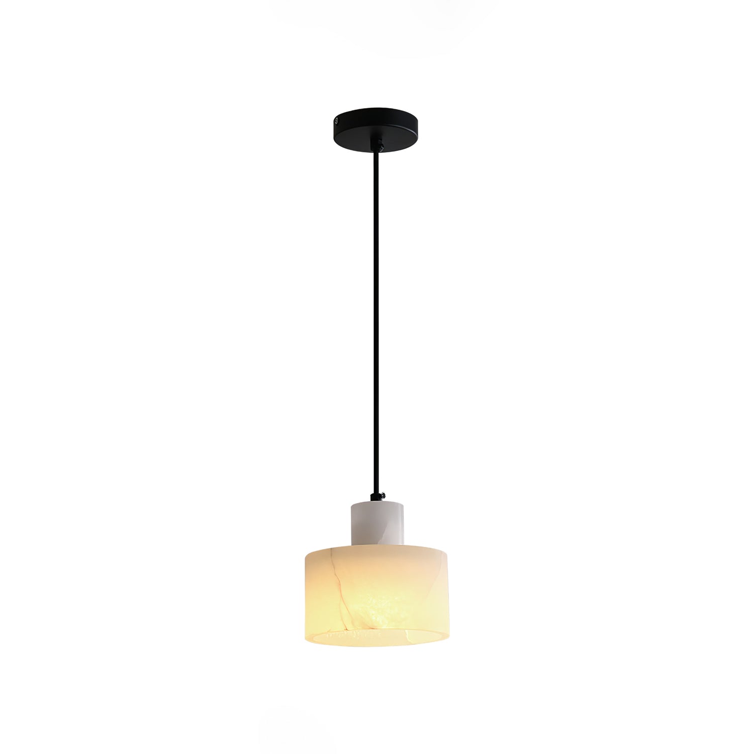 Alabaster  Pendant Lgiht Dual Cylindrical