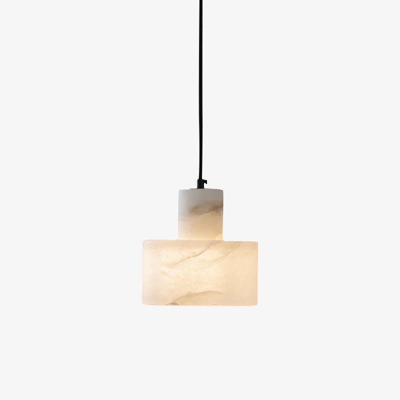 Alabaster  Pendant Lgiht Dual Cylindrical