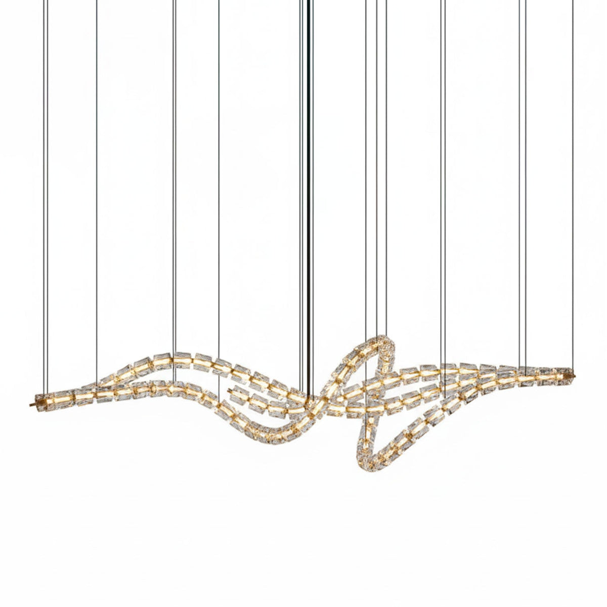 Nexus Gold  Crystal Chandelier