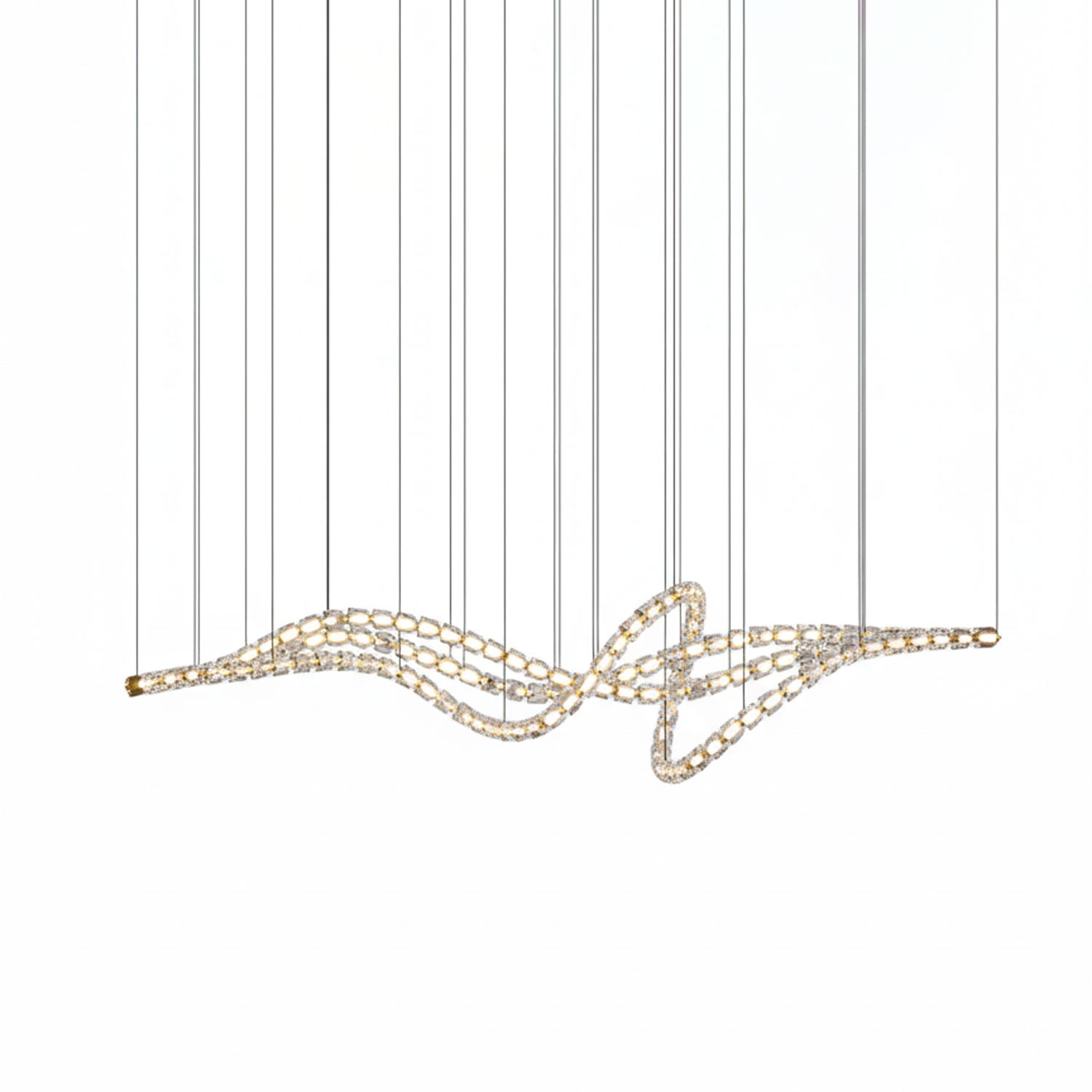 Nexus Gold  Crystal Chandelier