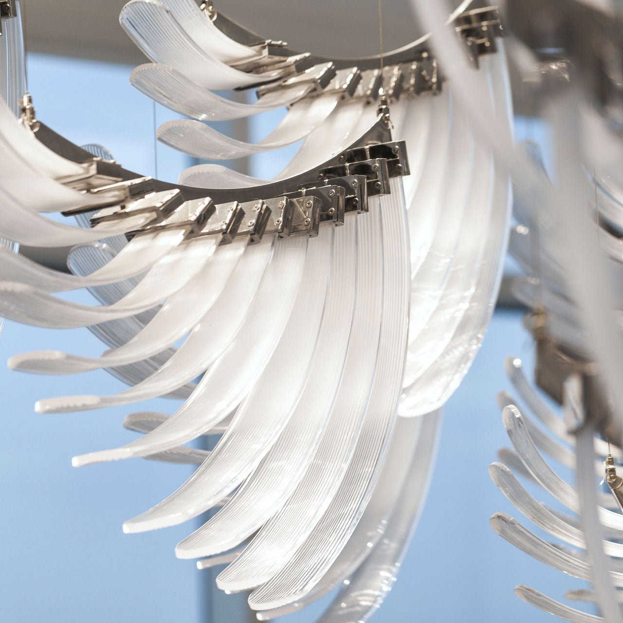 Eurrinia Glass Wing Cluster Chandelier