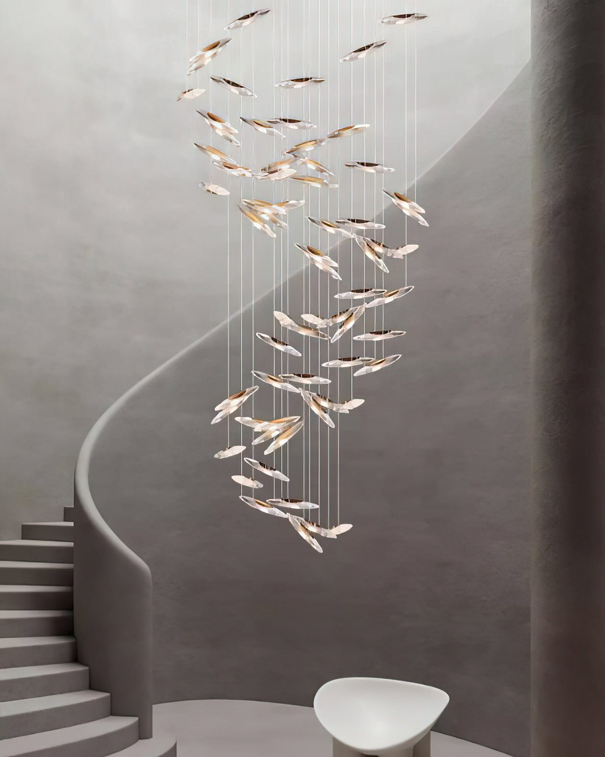 Hylor Luxury Moonlight Whispers Glass Chandelier